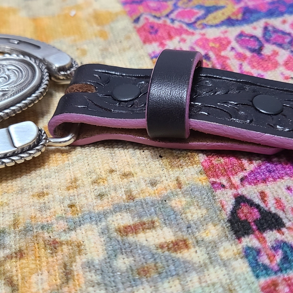 Justin Boots Top Grain Leather Belt - Picture 3 of 4